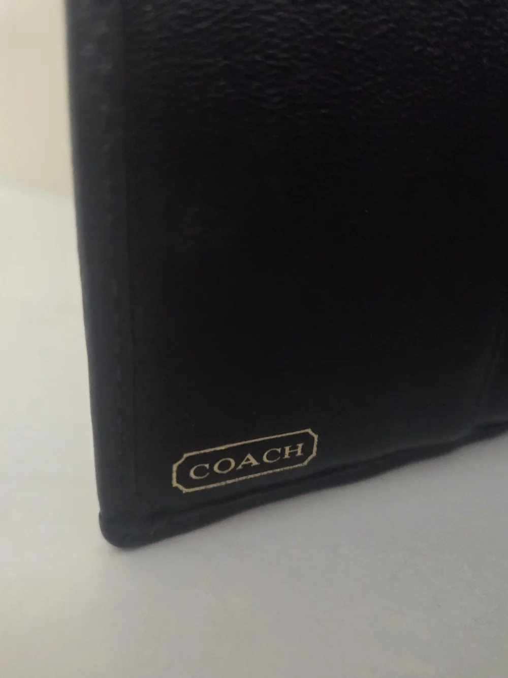 Coach Black Patchwork Leather Bifold Wallet